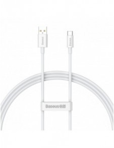 Baseus Superior Series-kabel med snabbladdning USB-A - USB-C 100W 480Mbps 1m vit