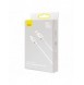 Baseus Superior Series-kabel med snabbladdning USB-A - USB-C 100W 480Mbps 1m vit