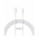 Baseus Superior Series Snabbladdningskabel USB-A - USB-C 100W 480Mbps 2m vit