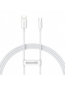 Baseus Superior Series SUPERVOOC USB-A till USB-C 65W 1m kabel vit