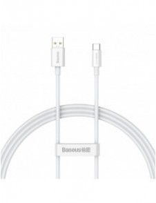 Baseus Superior Series SUPERVOOC USB-A till USB-C 65W 1m kabel vit