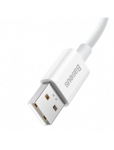 Baseus Superior Series SUPERVOOC USB-A till USB-C 65W 1m kabel vit