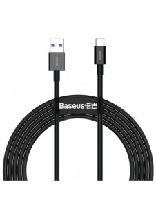 Baseus Superior USB-kabel - USB Typ C 66 W (11 V / 6 A) Huawei SuperCharge SCP 2 m svart (CATYS-A01)