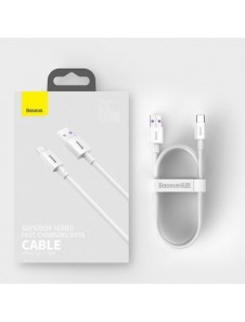 Baseus Superior USB-kabel - USB Typ C 66 W (11 V / 6 A) Huawei SuperCharge SCP 2 m svart (CATYS-A01)