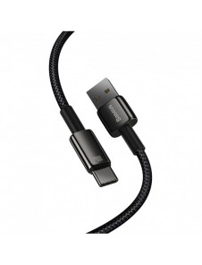 Baseus Tungsten Gold-kabel USB-A - USB-C 480Mb/s 100W 1m svart (CAWJ000001)