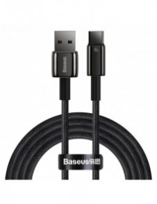 Baseus Tungsten Gold-kabel USB-A - USB-C 480Mb/s 100W 2m svart (CAWJ000101)