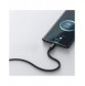 Baseus Tungsten Gold-kabel USB-A - USB-C 480Mb/s 100W 2m svart (CAWJ000101)