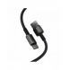 Baseus Tungsten Gold-kabel USB-A - USB-C 480Mb/s 100W 2m svart (CAWJ000101)