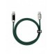 Baseus USB Typ C - USB Typ C-kabel 100 W (20 V / 5 A) 1 m Strömförsörjning med skärm effektmätare grön (CATSK-B06)