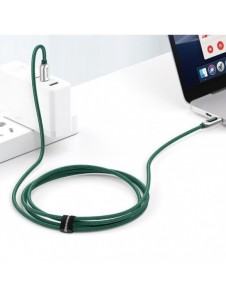 Baseus USB Typ C - USB Typ C-kabel 100 W (20 V / 5 A) 1 m Strömförsörjning med skärm effektmätare grön (CATSK-B06)