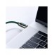 Baseus USB Typ C - USB Typ C-kabel 100 W (20 V / 5 A) 1 m Strömförsörjning med skärm effektmätare grön (CATSK-B06)