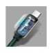 Baseus USB Typ C - USB Typ C-kabel 100 W (20 V / 5 A) 1 m Strömförsörjning med skärm effektmätare grön (CATSK-B06)