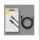 Baseus USB Typ C - USB Typ C-kabel 100 W (20 V / 5 A) 1 m Strömförsörjning med skärm effektmätare grön (CATSK-B06)