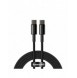 Baseus USB Typ C - USB Typ C-kabel Strömleverans Snabbladdning 100 W 5 A 2 m svart (CATWJ-A01)