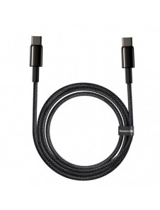 Baseus USB Typ C - USB Typ C-kabel Strömleverans Snabbladdning 100 W 5 A 2 m svart (CATWJ-A01)