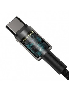 Baseus USB Typ C - USB Typ C-kabel Strömleverans Snabbladdning 100 W 5 A 2 m svart (CATWJ-A01)