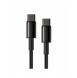 Baseus USB Typ C - USB Typ C-kabel Strömleverans Snabbladdning 100 W 5 A 2 m svart (CATWJ-A01)