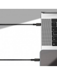 Baseus USB Typ C - USB Typ C-kabel Strömleverans Snabbladdning 100 W 5 A 2 m svart (CATWJ-A01)