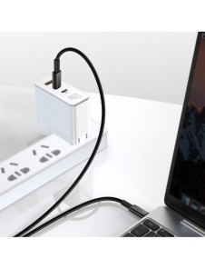 Baseus USB Typ C - USB Typ C-kabel Strömleverans Snabbladdning 100 W 5 A 2 m svart (CATWJ-A01)