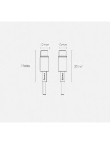 Baseus USB Typ C - USB Typ C-kabel Strömleverans Snabbladdning 100 W 5 A 2 m svart (CATWJ-A01)