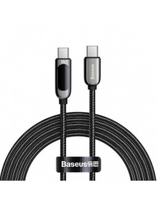 Baseus USB Type C-kabel - USB Type C 100W (20V / 5A) Strömförsörjning med skärmeffektmätare 2m svart (CATSK-C01)