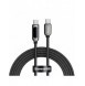 Baseus USB Type C-kabel - USB Type C 100W (20V / 5A) Strömförsörjning med skärmeffektmätare 2m svart (CATSK-C01)
