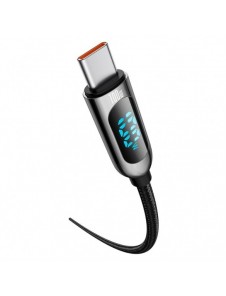 Baseus USB Type C-kabel - USB Type C 100W (20V / 5A) Strömförsörjning med skärmeffektmätare 2m svart (CATSK-C01)