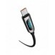 Baseus USB Type C-kabel - USB Type C 100W (20V / 5A) Strömförsörjning med skärmeffektmätare 2m svart (CATSK-C01)