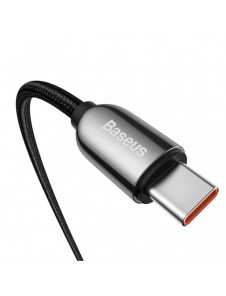 Baseus USB Type C-kabel - USB Type C 100W (20V / 5A) Strömförsörjning med skärmeffektmätare 2m svart (CATSK-C01)