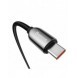 Baseus USB Type C-kabel - USB Type C 100W (20V / 5A) Strömförsörjning med skärmeffektmätare 2m svart (CATSK-C01)