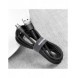 Baseus Cafule Kabel slitstark nylonkabel USB / micro USB 2A 3M svart-grå (CAMKLF-HG1)