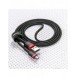 Baseus Cafule Kabel slitstark nylonkabel USB / micro USB 2A 3M svart-grå (CAMKLF-HG1)