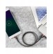 Baseus Cafule Kabel slitstark nylonkabel USB / micro USB 2A 3M svart-grå (CAMKLF-HG1)