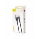 Baseus Cafule Kabel slitstark nylonkabel USB / micro USB 2A 3M svart-grå (CAMKLF-HG1)