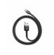 Baseus Cafule Kabel slitstark nylonkabel USB / micro USB QC3.0 2.4A 0.5M svart-grå (CAMKLF-AG1)