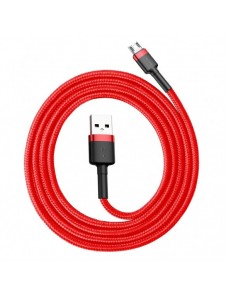 Baseus Cafule Kabel slitstark nylonkabel USB / micro USB QC3.0 2.4A 1M röd (CAMKLF-B09)