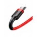 Baseus Cafule Kabel slitstark nylonkabel USB / micro USB QC3.0 2.4A 1M röd (CAMKLF-B09)