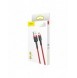 Baseus Cafule Kabel slitstark nylonkabel USB / micro USB QC3.0 2.4A 1M röd (CAMKLF-B09)