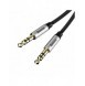 Baseus Yiven M30 stereoljudkabel AUX 3,5 mm hane minijack 1,5 m silver-svart (CAM30-CS1)