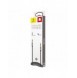 Baseus Yiven M30 stereoljudkabel AUX 3,5 mm hane minijack 1,5 m silver-svart (CAM30-CS1)