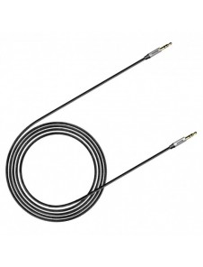 Baseus Yiven M30 stereoljudkabel AUX 3,5 mm hane minijack 1,5 m silver-svart (CAM30-CS1)