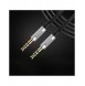 Baseus Yiven M30 stereoljudkabel AUX 3,5 mm hane minijack 1,5 m silver-svart (CAM30-CS1)