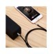 Baseus Yiven M30 stereoljudkabel AUX 3,5 mm hane minijack 1,5 m silver-svart (CAM30-CS1)