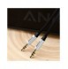 Baseus Yiven M30 stereoljudkabel AUX 3,5 mm hane minijack 1,5 m silver-svart (CAM30-CS1)