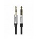 Baseus Yiven M30 stereo AUX 3,5 mm ljudkabel hane minijack 1m silver-svart (CAM30-BS1)