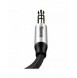 Baseus Yiven M30 stereo AUX 3,5 mm ljudkabel hane minijack 1m silver-svart (CAM30-BS1)