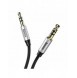 Baseus Yiven M30 stereo AUX 3,5 mm ljudkabel hane minijack 1m silver-svart (CAM30-BS1)