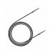 Baseus Yiven M30 stereo AUX 3,5 mm ljudkabel hane minijack 1m silver-svart (CAM30-BS1)