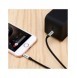 Baseus Yiven M30 stereo AUX 3,5 mm ljudkabel hane minijack 1m silver-svart (CAM30-BS1)