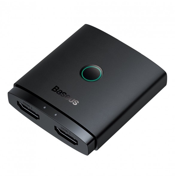 Baseus AirJoy 2in1 4K 60Hz dubbelriktad HDMI-adapter - svart